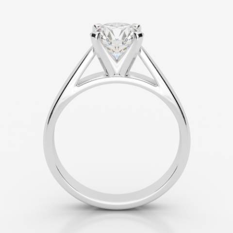 טבעת אירוסין זהב צהוב/לבן 14K/18K דגם relax יהלום מרכזי 0.2 – 1 קראט