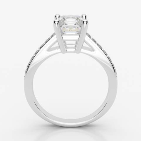 טבעת אירוסין זהב צהוב/לבן 14K/18K דגם Sensitivity יהלום מרכזי 0.2 – 1 קראט
