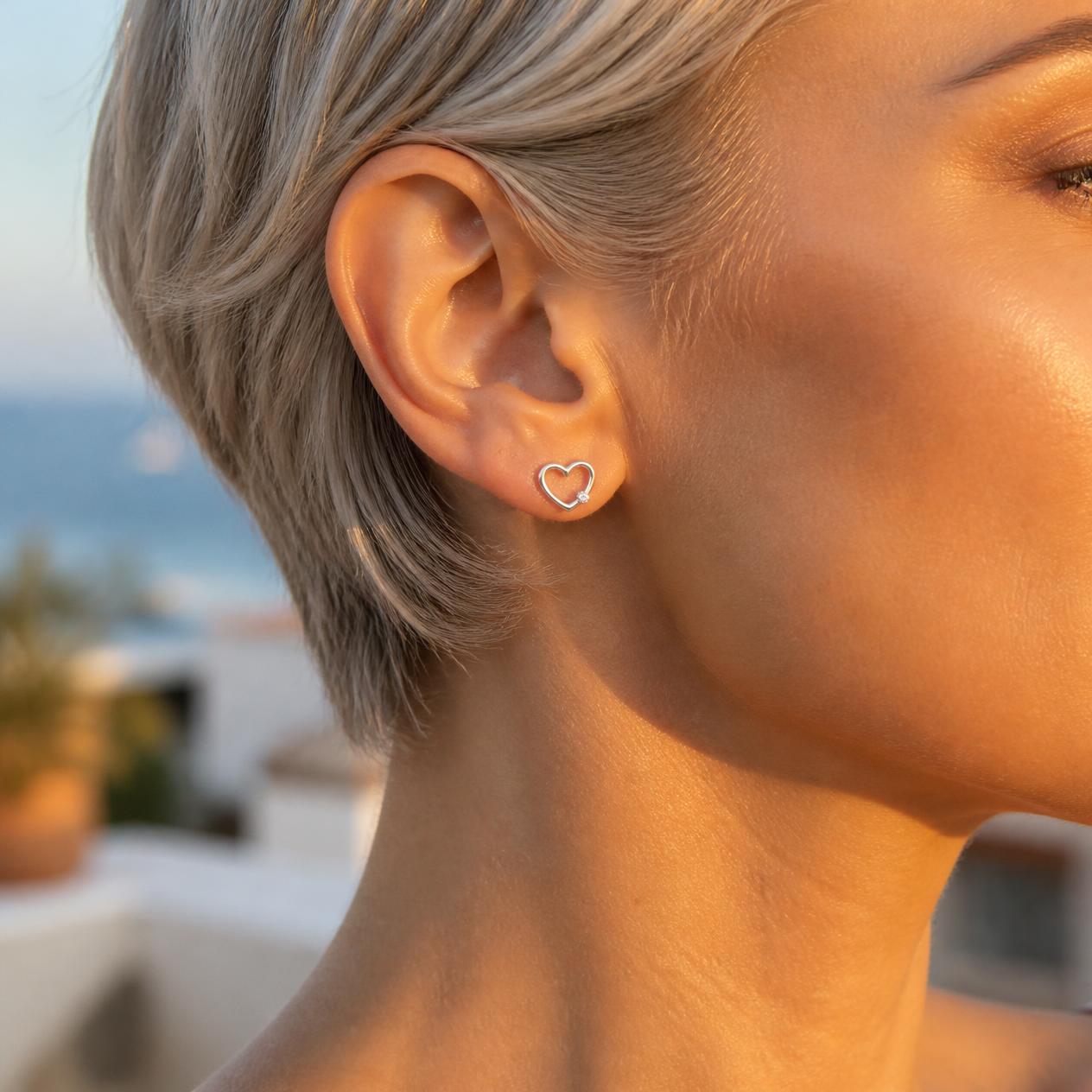 Valentine's Hearts – Diamond Earrings